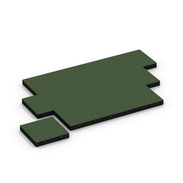 Typische Verlegung oder Einbausituation für den Artikel 6273 von WARCO - Fallskyddsplatta – 230 cm, Farbton Gräsgrön in der Abmessung 50 x 50 x 8 cm.