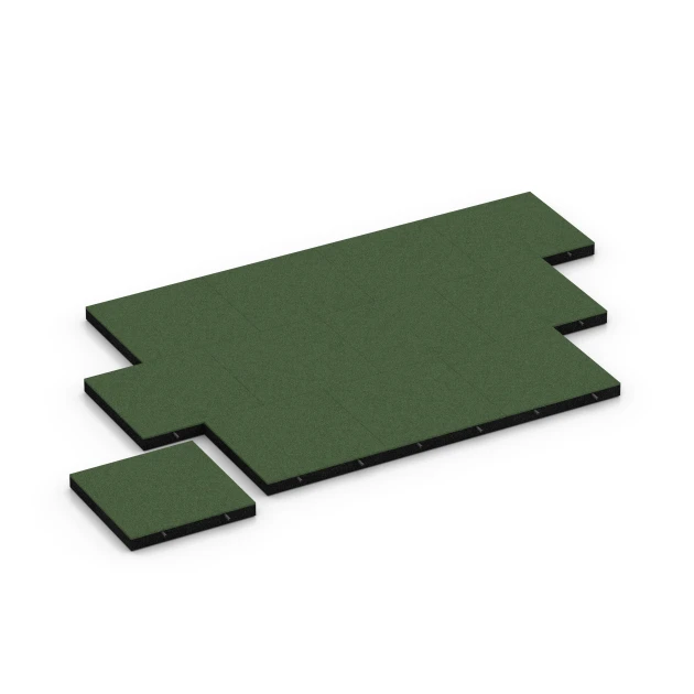 Typische Verlegung oder Einbausituation für den Artikel 6267 von WARCO - Fallskyddsplatta – 180 cm, Farbton Gräsgrön in der Abmessung 50 x 50 x 6 cm.