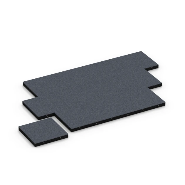 Typische Verlegung oder Einbausituation für den Artikel 6269 von WARCO - Fallskyddsplatta – 180 cm, Farbton Skiffergrå in der Abmessung 50 x 50 x 6 cm.