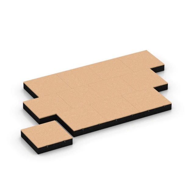 Typische Verlegung oder Einbausituation für den Artikel 6231 von WARCO - Fallskyddsplattor, Farbton Sandbeige in der Abmessung 50 x 50 x 11 cm.
