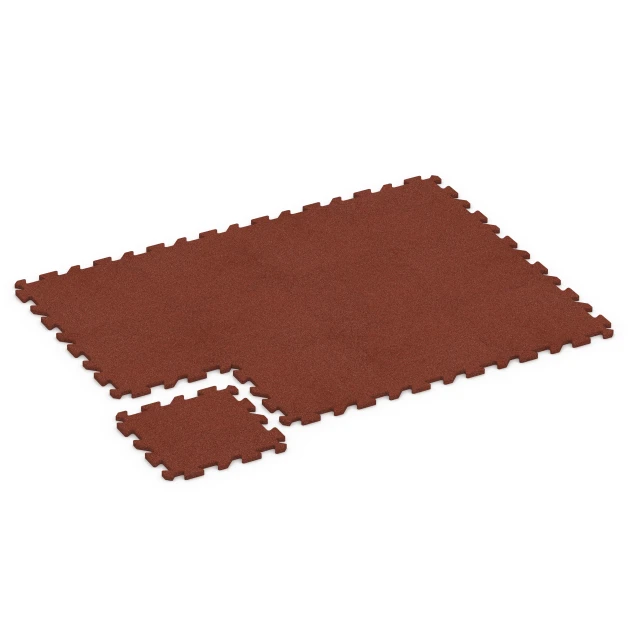 Typische Verlegung oder Einbausituation für den Artikel 6313 von WARCO - Fallskyddsplatta med pusselkoppling, Farbton Tegelröd in der Abmessung 50 x 50 x 2 cm | 0,25 m².