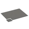 Typische Verlegung oder Einbausituation für den Artikel 6778 von WARCO - Träningsmatta gummi, Farbton Mörkgrå granit in der Abmessung 44,6 x 44,6 x 1,8 cm.