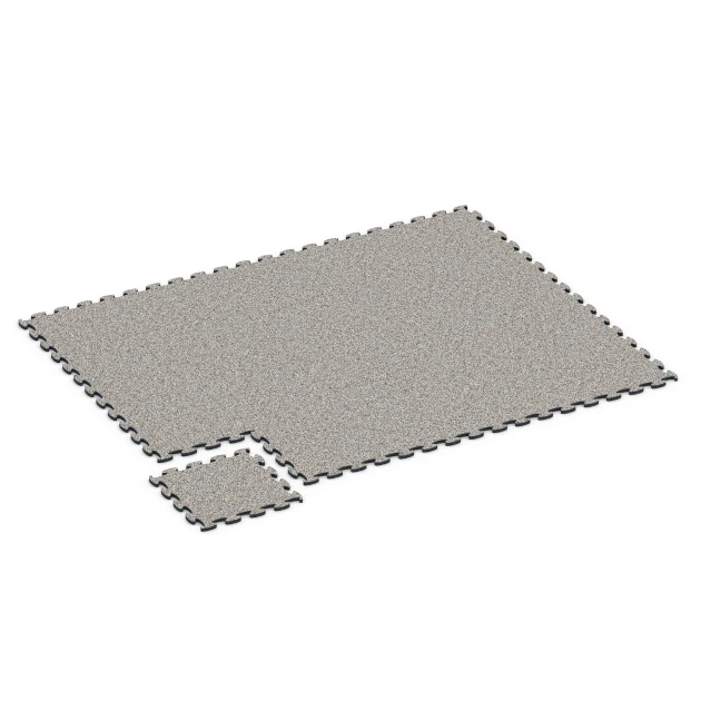 Typische Verlegung oder Einbausituation für den Artikel 6824 von WARCO - Fitness Active gymgolv, Farbton Grå granit in der Abmessung 44,6 x 44,6 x 1,8 cm.
