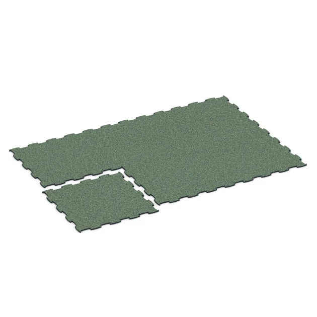 Typische Verlegung oder Einbausituation für den Artikel 6807 von WARCO - Agilitygolv hundsport, Farbton Engelskt gräs in der Abmessung 97,1 x 97,1 × 1,8 cm.