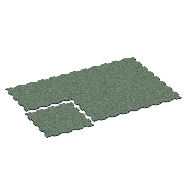 Typische Verlegung oder Einbausituation für den Artikel 6870 von WARCO - Fitness Max gymgolv, Farbton Engelskt gräs in der Abmessung 97,1 x 97,1 × 1,8 cm.