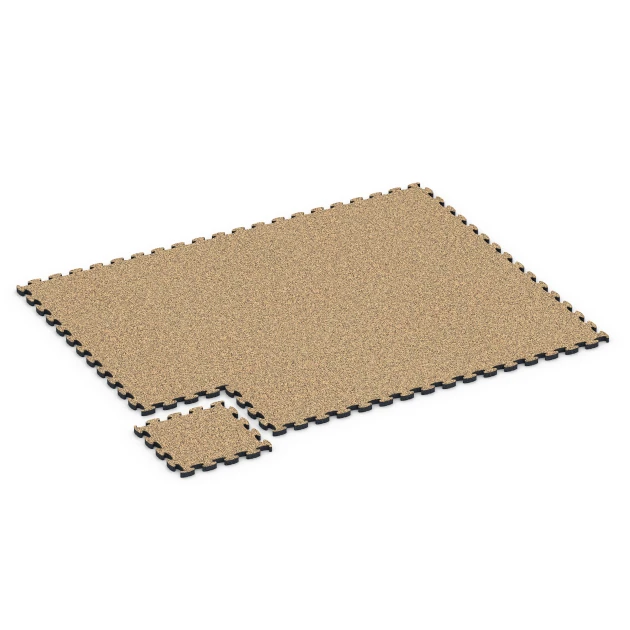 Typische Verlegung oder Einbausituation für den Artikel 6939 von WARCO - Fallskyddsplatta pussel, Farbton Rattan in der Abmessung 44,6 x 44,6 × 2,8 cm.