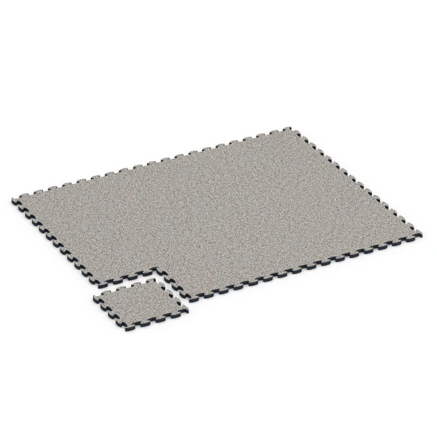Typische Verlegung oder Einbausituation für den Artikel 6878 von WARCO - Fitness Max gymgolv, Farbton Grå granit in der Abmessung 44,6 x 44,6 × 2,8 cm.