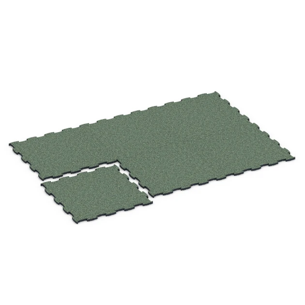 Typische Verlegung oder Einbausituation für den Artikel 6852 von WARCO - Fitness Active gymgolv, Farbton Engelskt gräs in der Abmessung 97,1 x 97,1 x 2,8 cm.