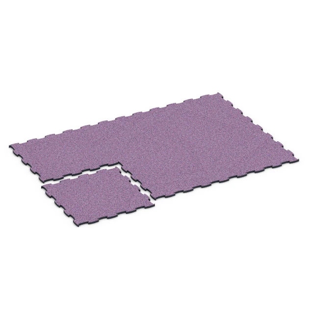 Typische Verlegung oder Einbausituation für den Artikel 6855 von WARCO - Fitness Active gymgolv, Farbton Lavendel in der Abmessung 97,1 x 97,1 x 2,8 cm.