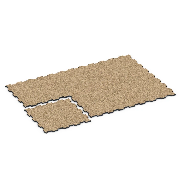 Typische Verlegung oder Einbausituation für den Artikel 6858 von WARCO - Fitness Active gymgolv, Farbton Rattan in der Abmessung 97,1 x 97,1 x 2,8 cm.