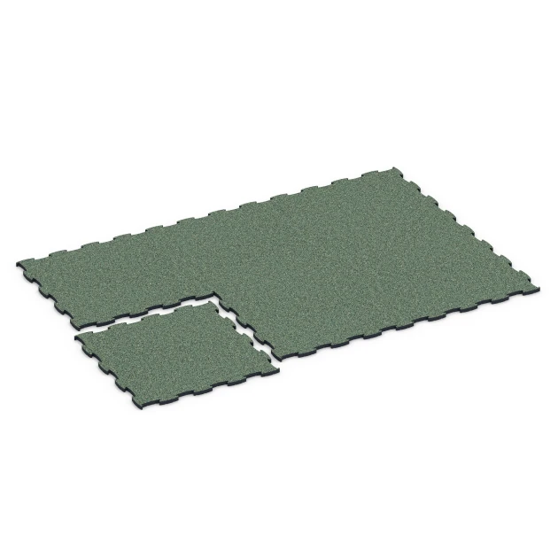 Typische Verlegung oder Einbausituation für den Artikel 6888 von WARCO - Fitness Max gymgolv, Farbton Engelskt gräs in der Abmessung 97,1 x 97,1 x 2,8 cm.
