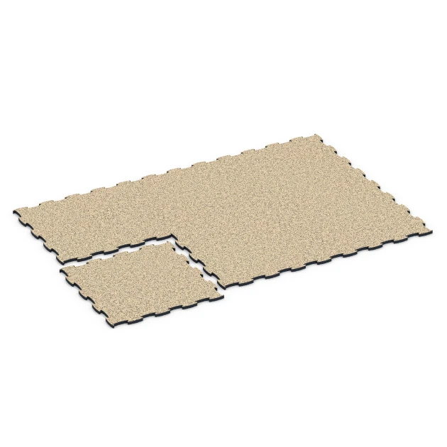 Typische Verlegung oder Einbausituation für den Artikel 6892 von WARCO - Fitness Max gymgolv, Farbton Travertin in der Abmessung 97,1 x 97,1 x 2,8 cm.
