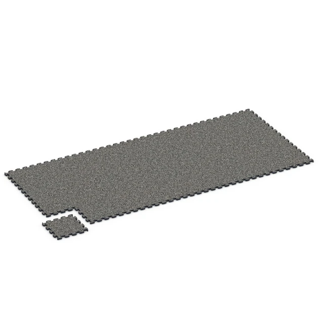 Typische Verlegung oder Einbausituation für den Artikel 6814 von WARCO - Balkongplatta gummi, Farbton Mörkgrå granit in der Abmessung 28,9 x 28,9 x 1,8 cm.