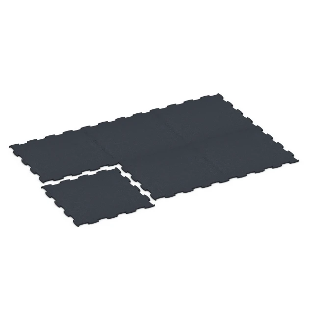 Typische Verlegung oder Einbausituation für den Artikel 6968 von WARCO - Fitness Premium studiogolv, Farbton Antracit in der Abmessung 99 x 99 x 1,8 cm.