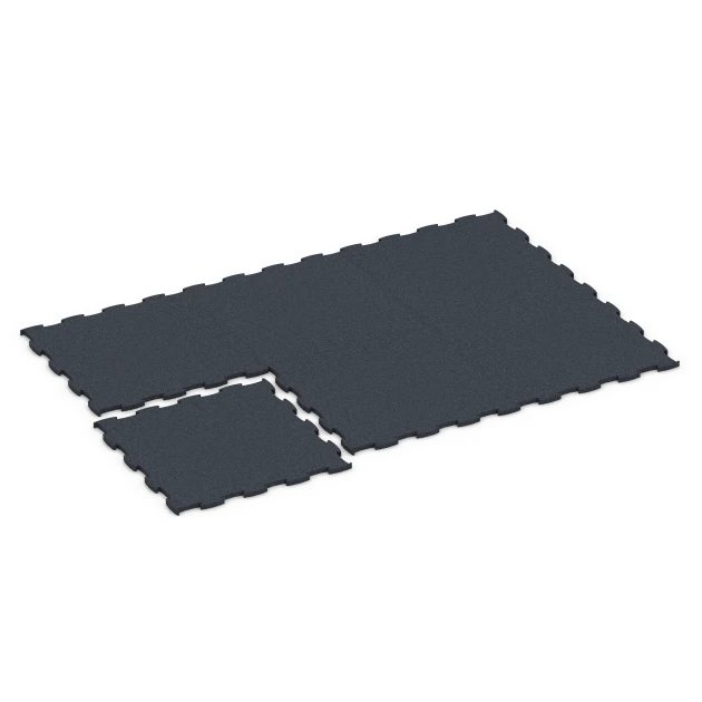 Typische Verlegung oder Einbausituation für den Artikel 6963 von WARCO - Fitness Premium träningsgolv, Farbton Antracit in der Abmessung 99 x 99 x 2,8 cm.