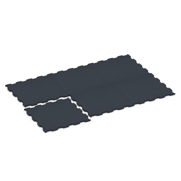 Typische Verlegung oder Einbausituation für den Artikel 6969 von WARCO - Fitness Premium studiogolv, Farbton Antracit in der Abmessung 99 x 99 x 2,8 cm.