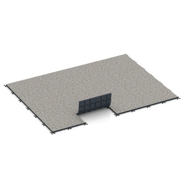 Typische Verlegung oder Einbausituation für den Artikel 7133 von WARCO - Gymgolv för utomhusbruk, Farbton Grå granit in der Abmessung 60 x 60 x 3 cm | 0,36 m².
