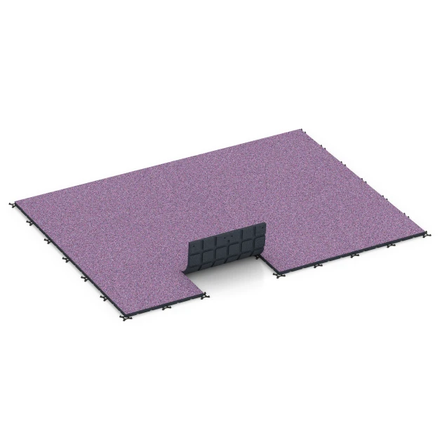 Typische Verlegung oder Einbausituation für den Artikel 7137 von WARCO - Gymgolv för utomhusbruk, Farbton Lavendel in der Abmessung 60 x 60 x 3 cm | 0,36 m².