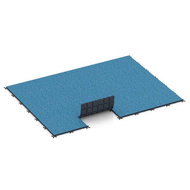 Typische Verlegung oder Einbausituation für den Artikel 7139 von WARCO - Gymgolv för utomhusbruk, Farbton Atlanten in der Abmessung 60 x 60 x 3 cm | 0,36 m².