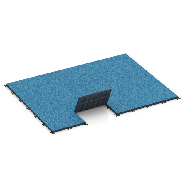 Typische Verlegung oder Einbausituation für den Artikel 7148 von WARCO - Gymgolv för utomhusbruk, Farbton Atlanten in der Abmessung 60 x 60 x 4 cm | 0,36 m².