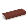 Foto der hinteren Seite vom unsymmetrischen WARCO-Formteil 2606: Gummilist lekplats – L-formad kantsten, Design Tegelröd, Maße 100 x 40 cm | 4,5/14,5 cm.