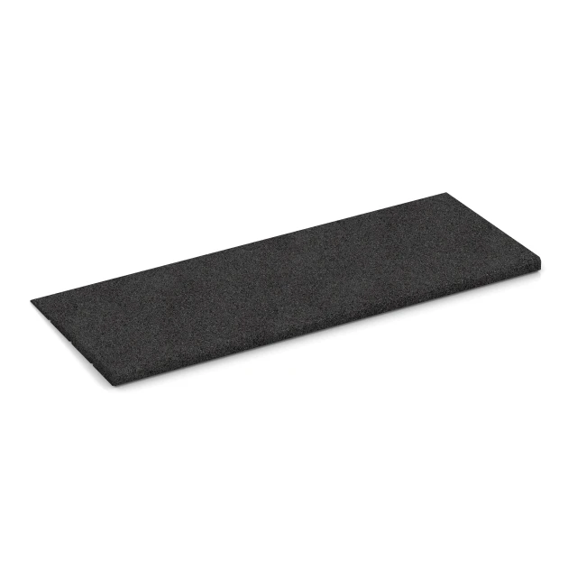 Foto der hinteren Seite vom unsymmetrischen WARCO-Formteil 2308: Tröskelramp 75 cm, Design Antracit, Maße 75 x 30 cm | 8 < 25 mm.