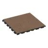 Foto der hinteren Seite vom unsymmetrischen WARCO-Formteil 1575: Spiel-Bodenbelag, Design Bast & Bark, Maße 1000 x 1000 x 30 mm.